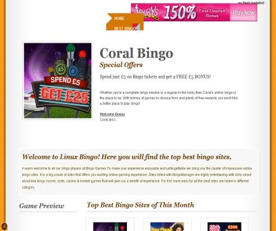 Bingo - Free Bingo Games, Play Bingo Games Online - linuxbingo.com