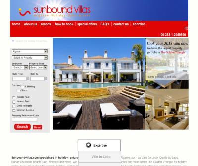 Sunboundvillas - Villa and Apartment Rental Algarve Portugal