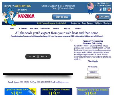 Affordable E-Commerce Website Hosting. Shopping Cart  included