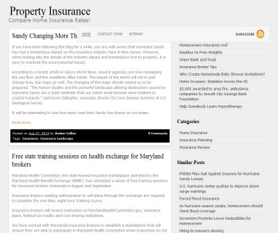 Properties of Apartment Insurance.