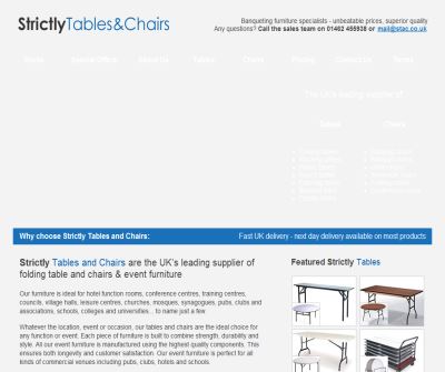 Strictly Tables and Chairs