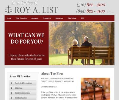 Law Office of Roy A. List