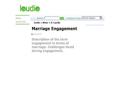 Marriage Engagement