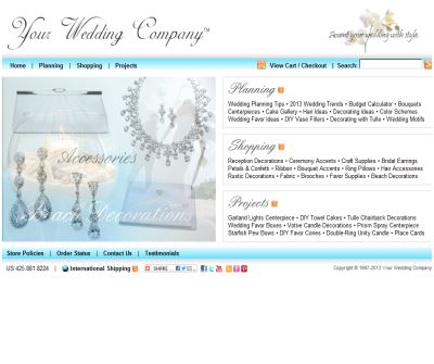Your Wedding Company - Decorations, Accessories, Favors & Planning