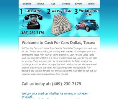 Cash For Cars Dallas Texas