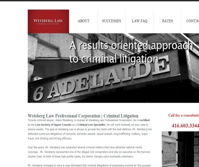 Adam Weisberg Toronto Criminal Law Firm - Downtown Toronto Lawyer - Toronto Criminal Defense Attorney