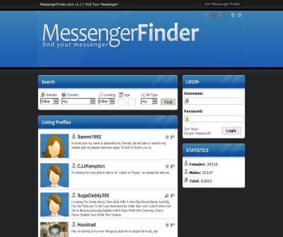 Welcome to Messengerfinder.com! :)