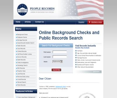 Online background Checks for US residents