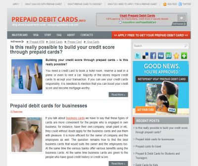 Mastercard prepaid debit card for You in USA