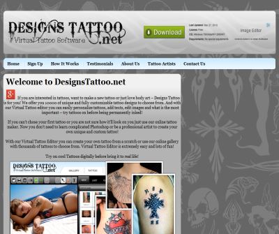 Perfect website to create your own tattoo. Lots of free tattoos.