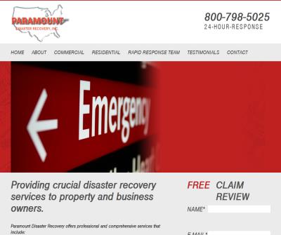 Paramount Disaster Recovery, Inc. Disaster Analysis and Management Services