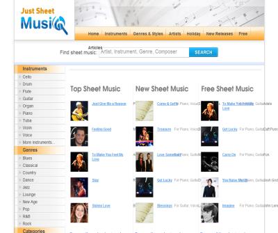 Justsheetmusic | The sheet music search engine