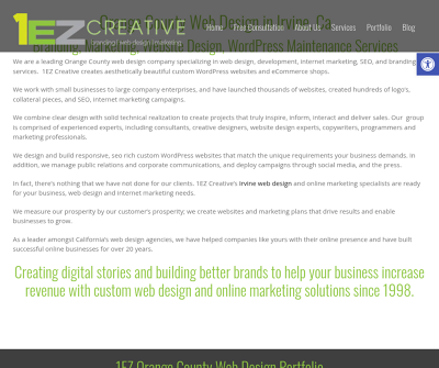 1EZ Creative Orange County Web Design & Marketing Company Irvine Ca