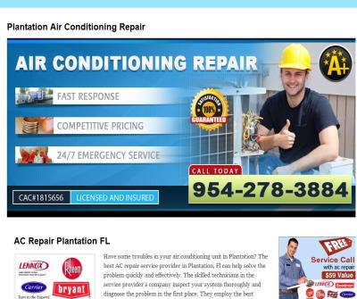 Air Conditioning Repair Plantation