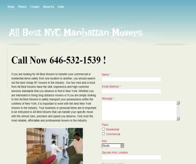 All Best NYC Manhattan Movers 