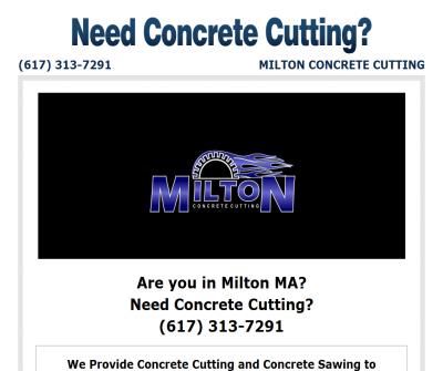 Milton Concrete Cutting