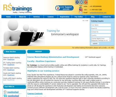 Hadoop Online Training,Online Hadoop Training,Best hadoop Online Training Institute