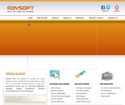 Adysoft -Software development,Flash Website Designing, Flash Presentations India, Flash Website Intro, Websites