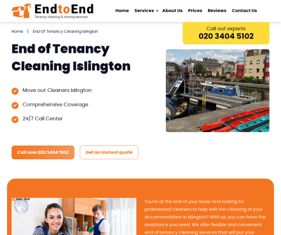 End of Tenancy Cleaning In Islington - End To End Cleaning