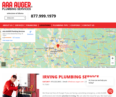AAA AUGER Plumbing Services Irving