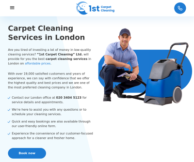 1st Carpet Cleaning: Deep Clean Your Home in London