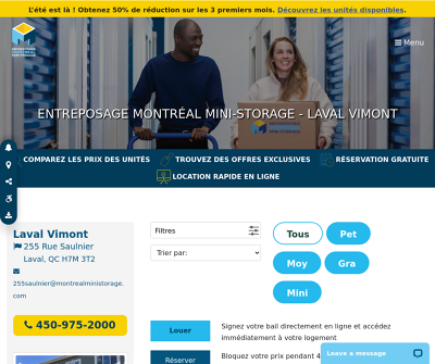 Entreposage Montreal Mini Storage - Laval Vimont