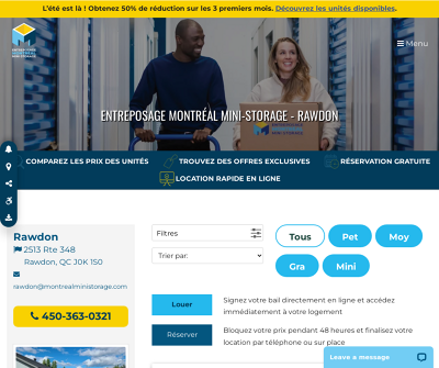 Entreposage Montréal Mini-Storage - Rawdon