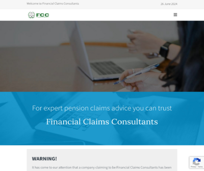 Financial Claims Consultants – No Win No Fee Pension Claims