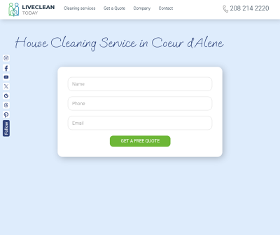 Live Clean Today — Coeur-d'Alene Cleaning Services