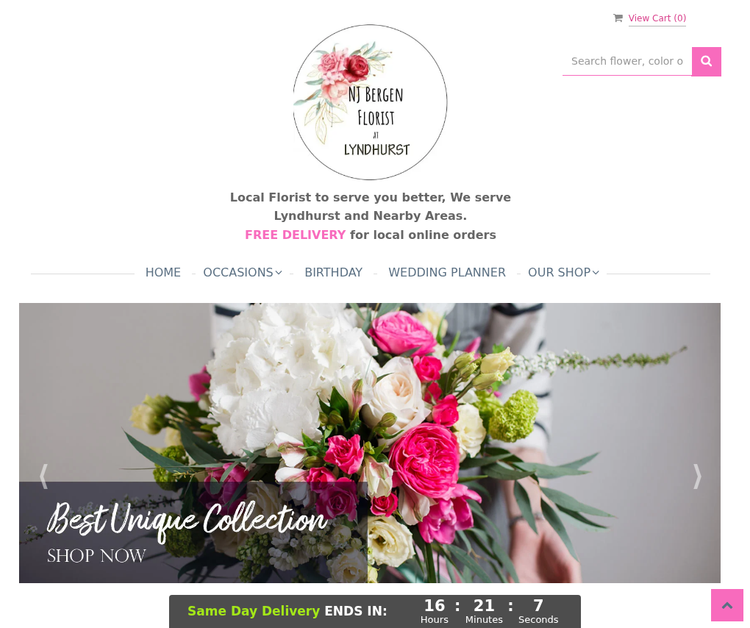 NJ Bergen florist at Lyndhurst