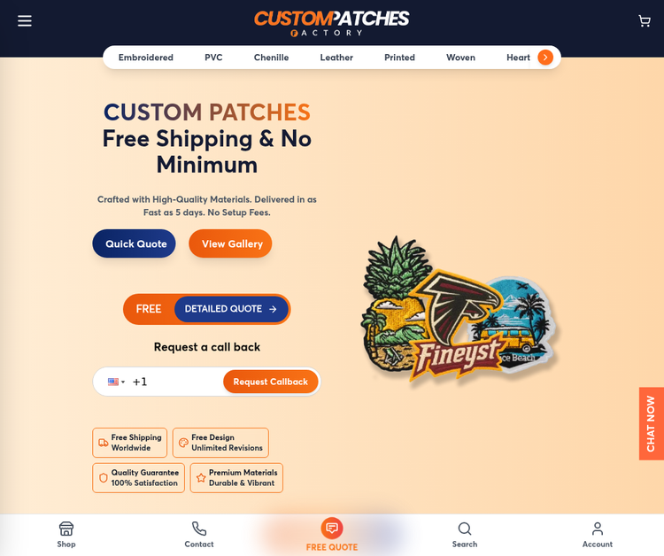 Custom Patches Factory – Premium, Fast, No Minimum Custom Patch Production