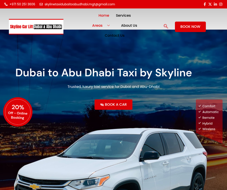 Premium RTA‑Approved Taxi Service Between Dubai and Abu Dhabi