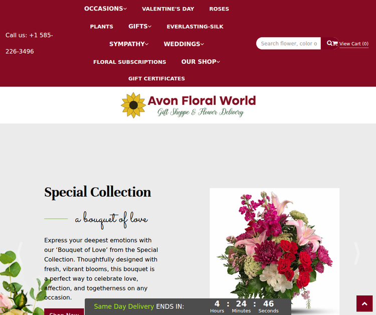 Avon Floral World, Gift Shoppe & Flower Delivery