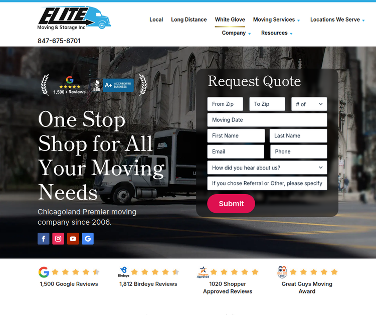 Elite Moving & Storage Inc