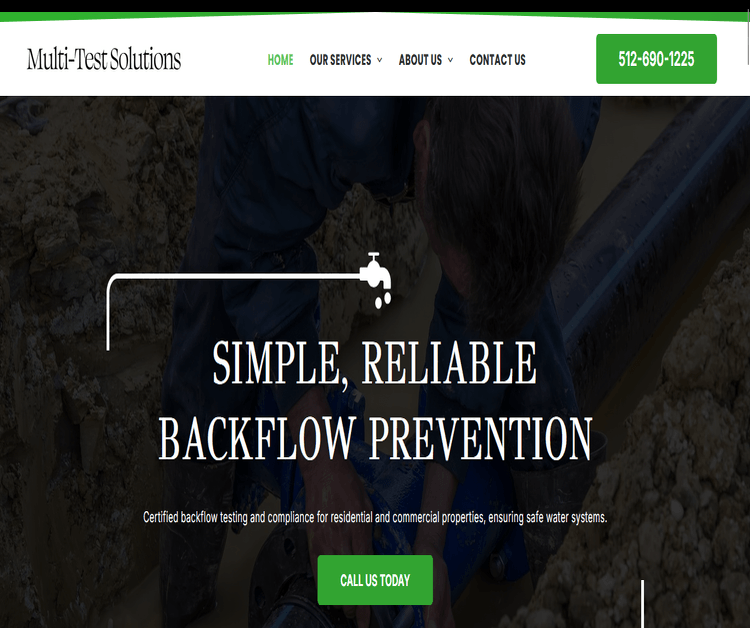 Professional Backflow Testing & Repair Services