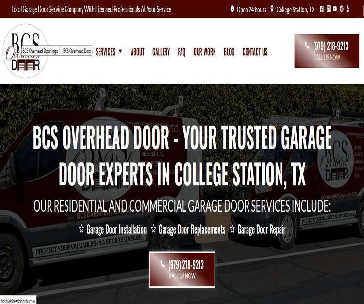 Professional Garage Door Services in College Station, TX