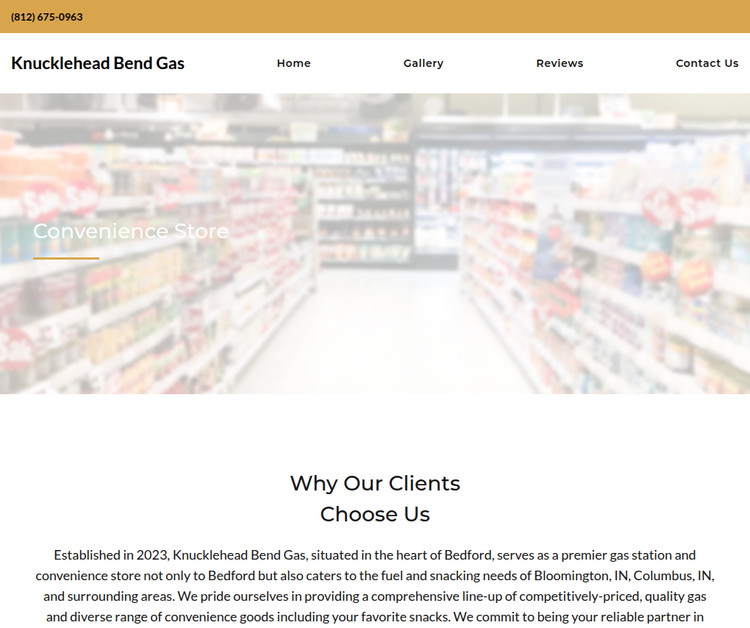 Knucklehead Bend Gas