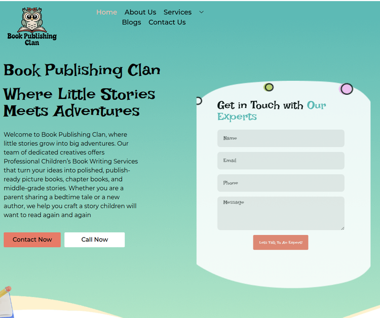 Children’s Book Writing and Publishing Services
