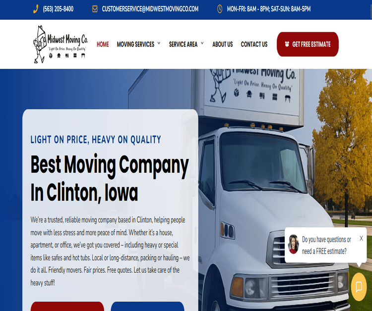 Best Moving Company in Clinton, Iowa