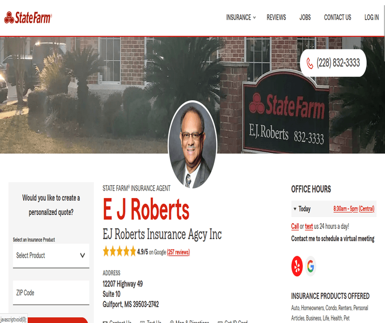 E J Roberts - State Farm Insurance Agent