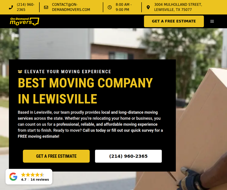 BEST MOVING COMPANY IN LEWISVILLE