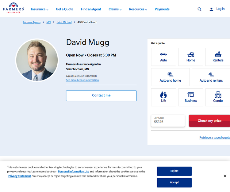 Farmers Insurance: David Mugg