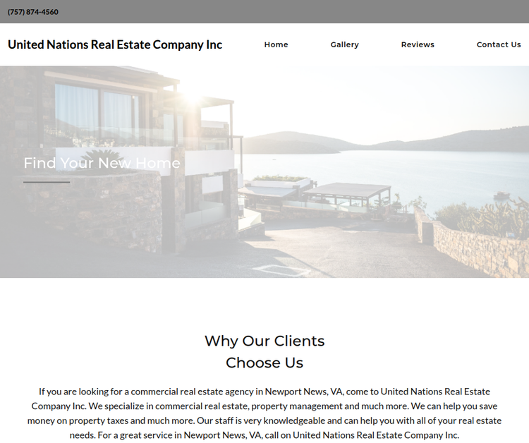 United Nations Real Estate Company Inc
