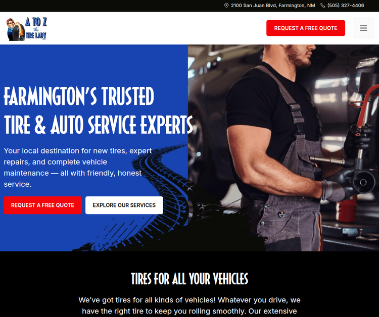 A to Z The Tire Lady, Inc.