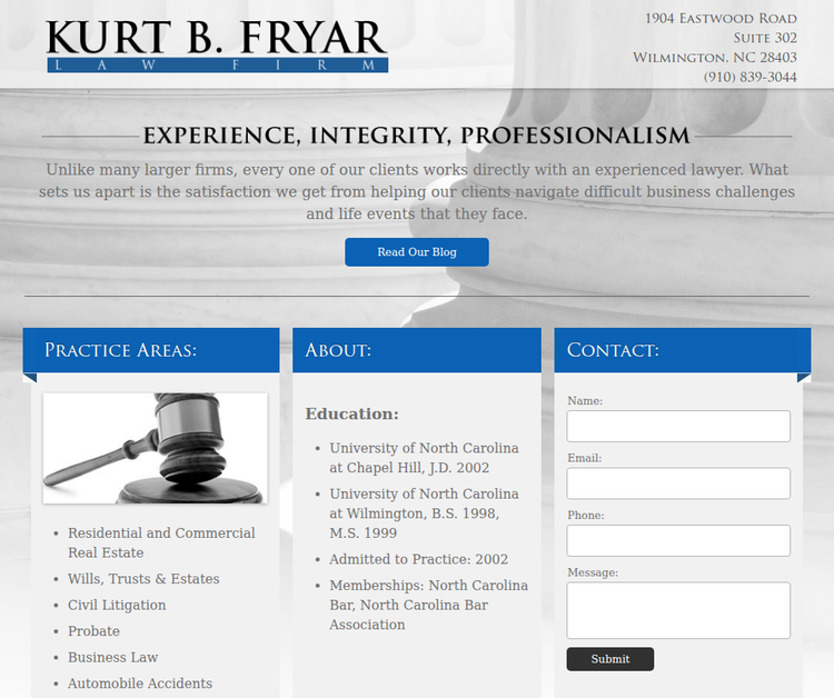Kurt B. Fryar Attorney at Law