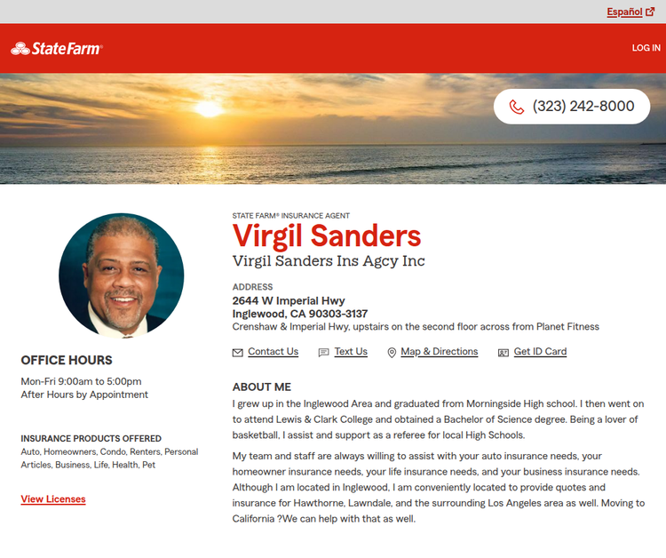 Virgil Sanders - State Farm Insurance Agent