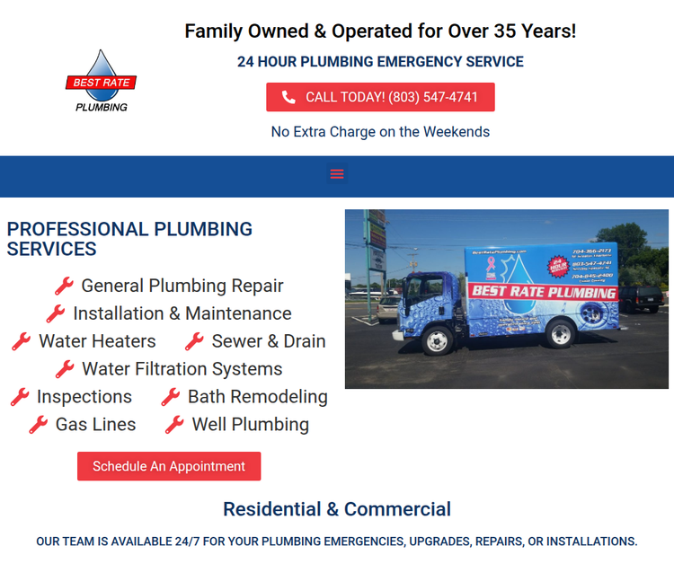 Family Owned & Operated for Over 35 Years – 24 Hour Emergency Plumbing Services
