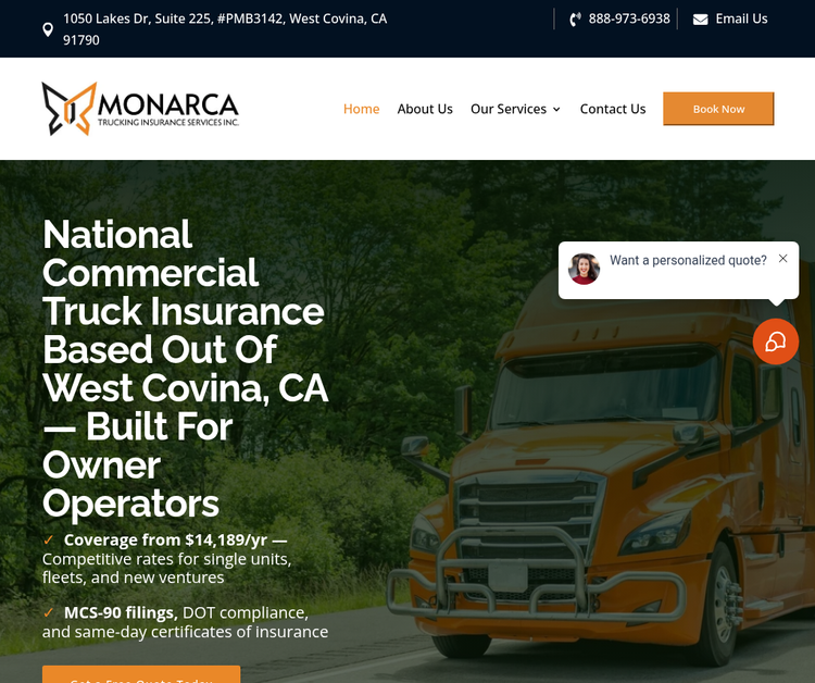 Monarca Trucking Insurance Services Inc