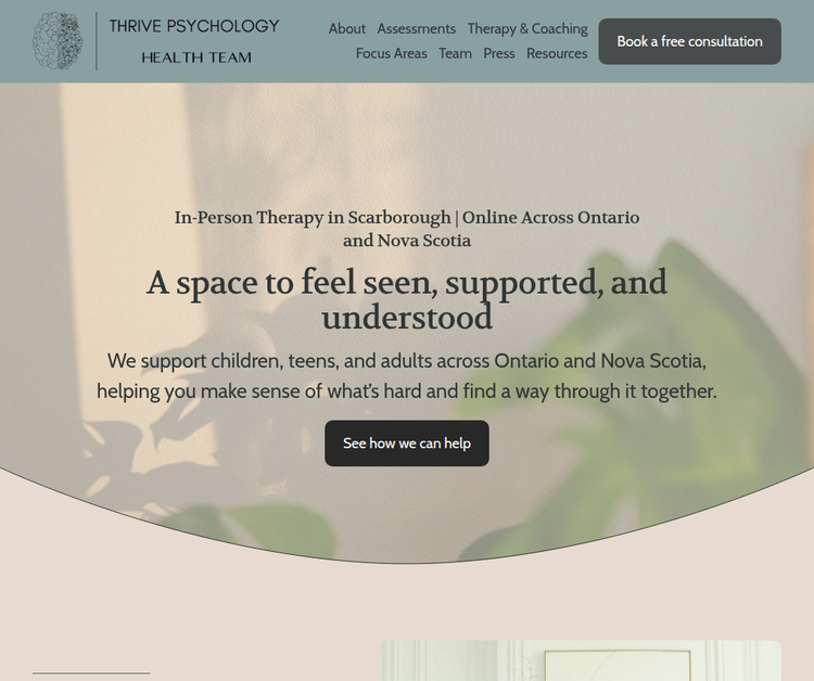 Thrive Psychology Health Team