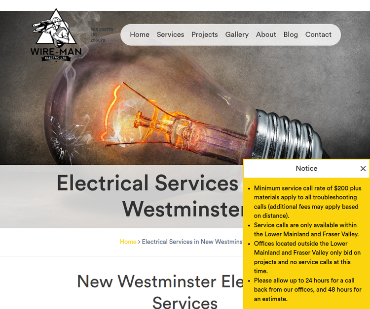 Electrical Services in New Westminster